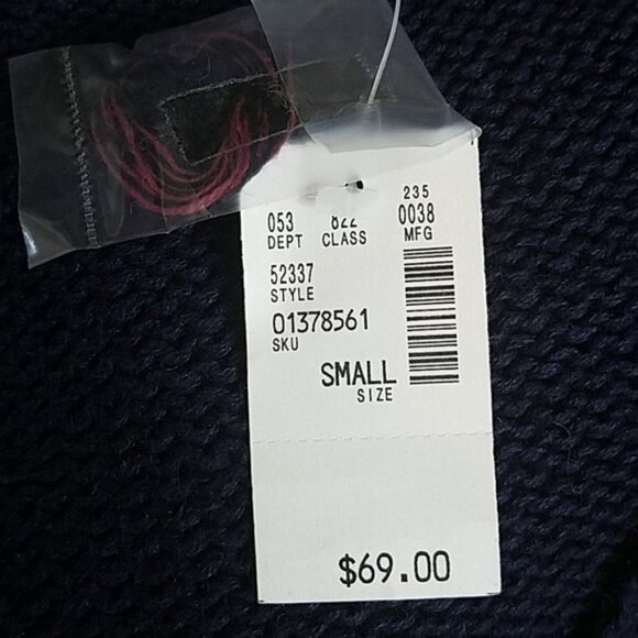 NWT First Concepts Hand Knit Floral Crop Cardigan - Picture 7 of 7